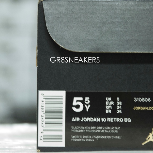 AIR JORDAN RETRO 10 BG NEW YORK CITY - Picture 8 of 8